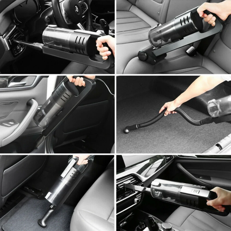 5500Pa Handheld Car Vacuum Cleaner USB Wireless Wet&Dry 100W Rechargeable Super Suction Portable Home Car Vacuum Cleaner