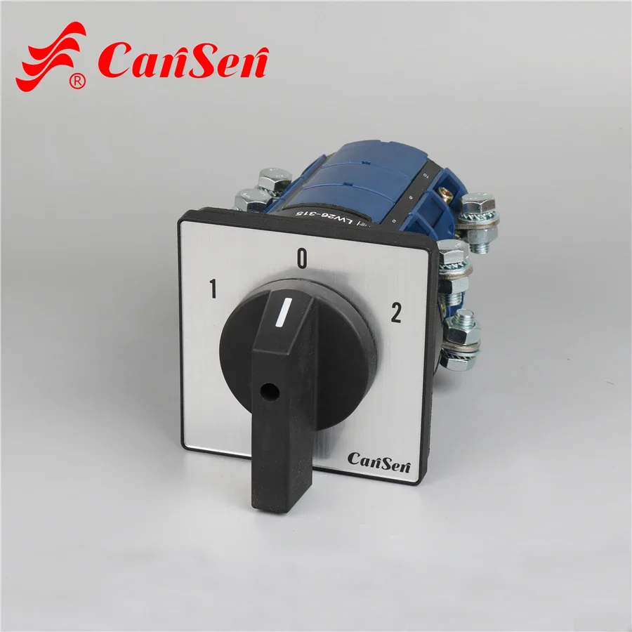 

Cantak LW26-315 1-0-2 3P 315A Rotary 3 Phase Changeover Switch With Centre OFF 60 Degree Distribution Switches