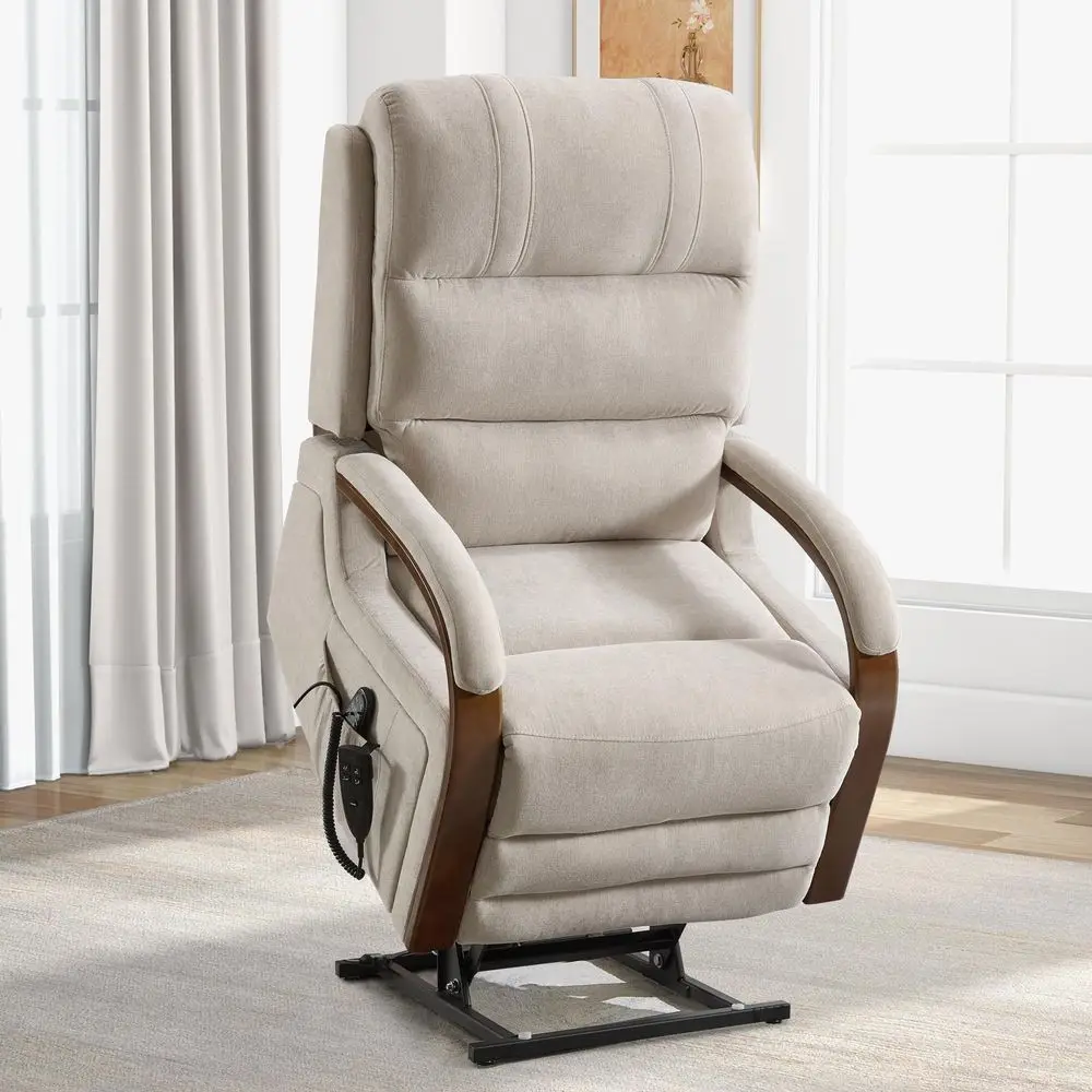 

Dual Motor Power Lift Recliner Chair, Lay Flat Recliner, Lift Chair with Massage and Heat, Standing Assistance, Infinite Positi