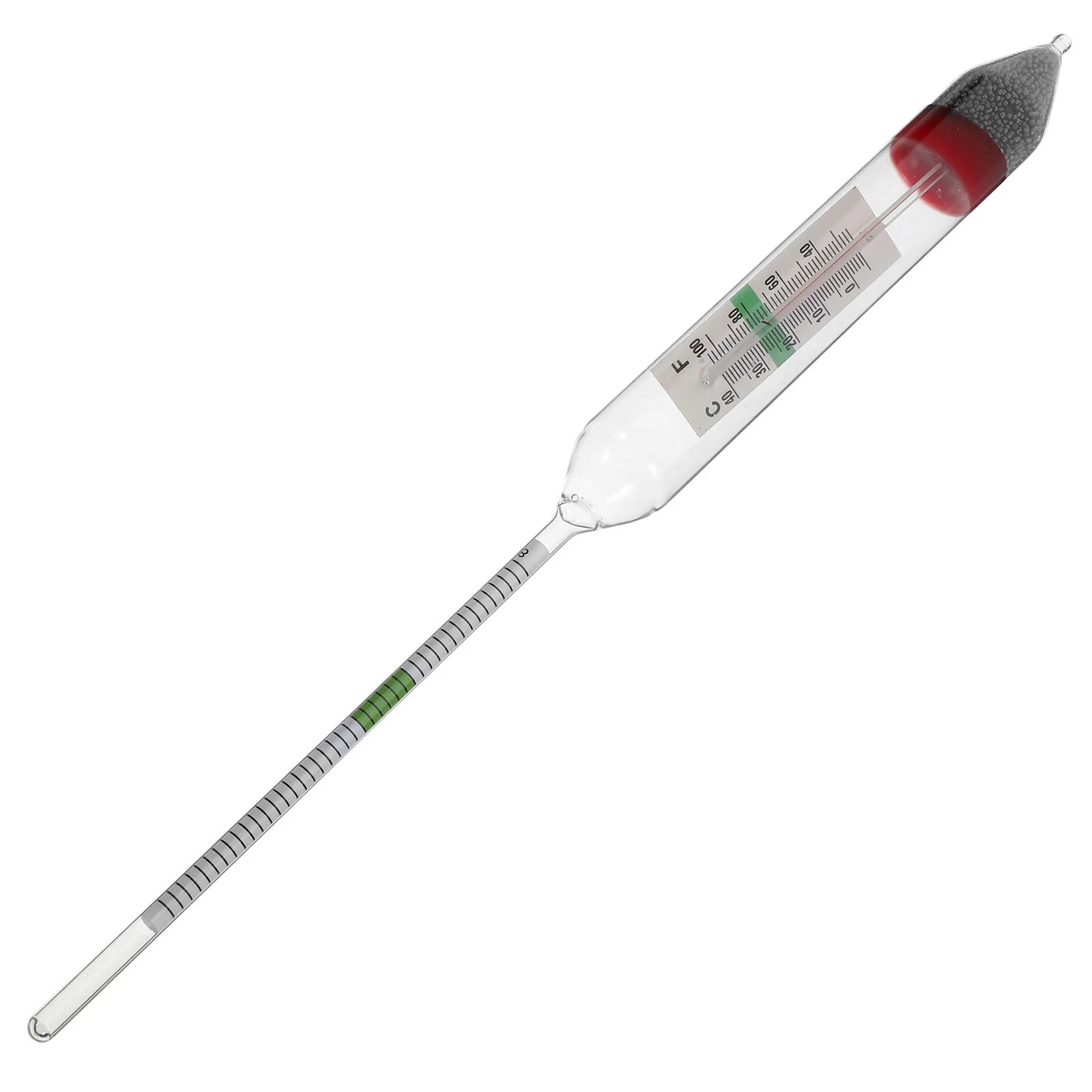 

Hydrometer Glass Aquatic Salinometer Precision Sea Water Density Meter Fish Tank Water Quality Tester Durable