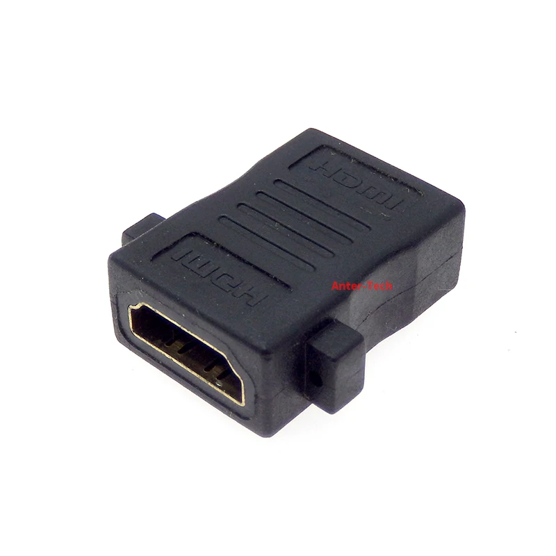 HDMI-compatible female to female straight-through adapter cable female black HDMI-compatible adapter