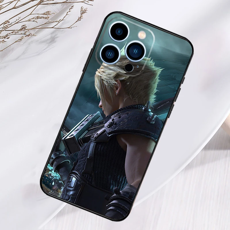 FINAL FANTASY Cloud Strife Case For iPhone 13 12 11 14 15 16 Pro Max XS XR X Full Cover For iPhone 12 13 Mini Plus