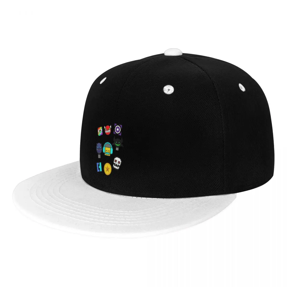 

New Geometry Dash Unblocked Level Snapback Hat Hip Hop Baseball Caps Outdoor Leisure Baseball Flat Hat