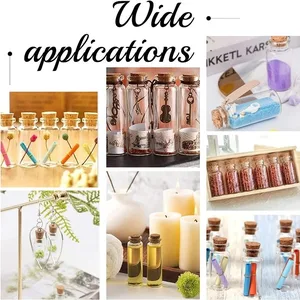 Mini glass bottles with cork, transparent diy, empty message wishing bottle, birthday, wedding party, home decor favor, wholesale 8 Main Sales Glass Potes - №8
