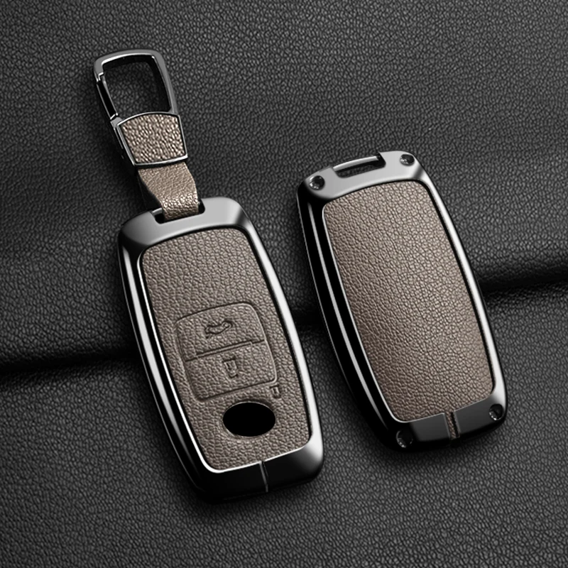 Funda de cuero y Metal para llave remota de coche, carcasa para Toyota Yaris Ativ Raize Veloz Avanza Rush, accesorios para llavero de coche