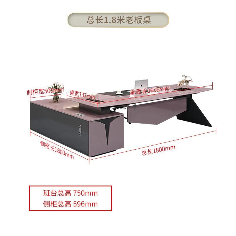 Conference Pink Office Desk Gadgets Luxury Organization Reception Desk Table Supplies Escritorios De Oficina Office Furniture