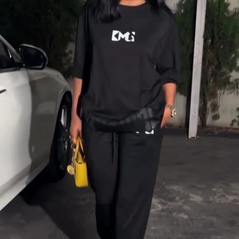 

Customized 2 Piece Women Set Dashiki African Clothes Summer New Fashion Short Sleeve Top And Denim Shorts Suit Party Lady Matchi