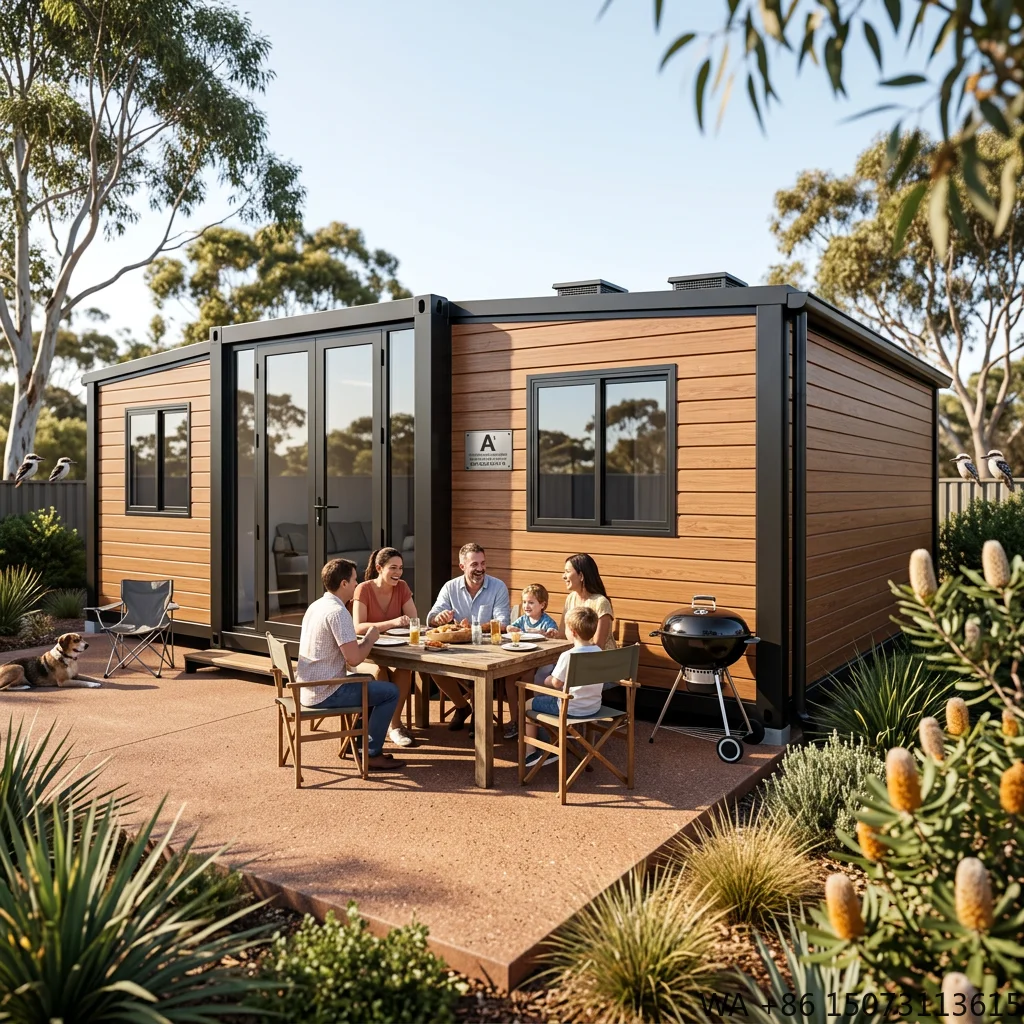 40Ft Expandable Container House Ready Made 20Ft Prefab Luxury Contemporary Kitchen Bedroom Office Building Energy-Saving 5-Year