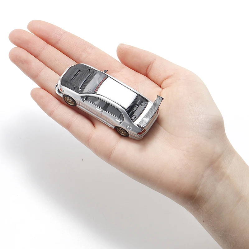 1:64 Lancer EVO VII 7e generatie, gegoten legering automodel, tieners om te spelen met, volwassen decoratie, verjaardagscadeau voor kinderen