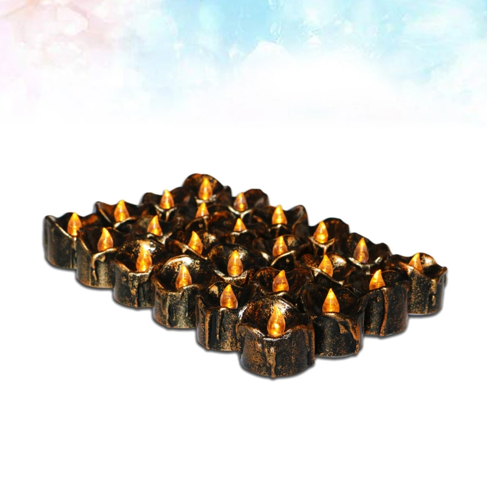 

12 Pcs Electronic Light Halloween Party Lamp Decor Decorate Tea Lights LED
