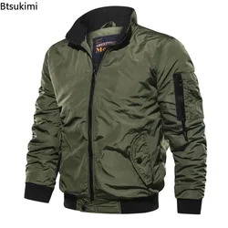 2026 Men's Fashion Cotton Warm Jackets Slim Fit Bomber Jacket Autumn Winter Outdoor Casual Long Sleeve Warm Coats for Men 5XL