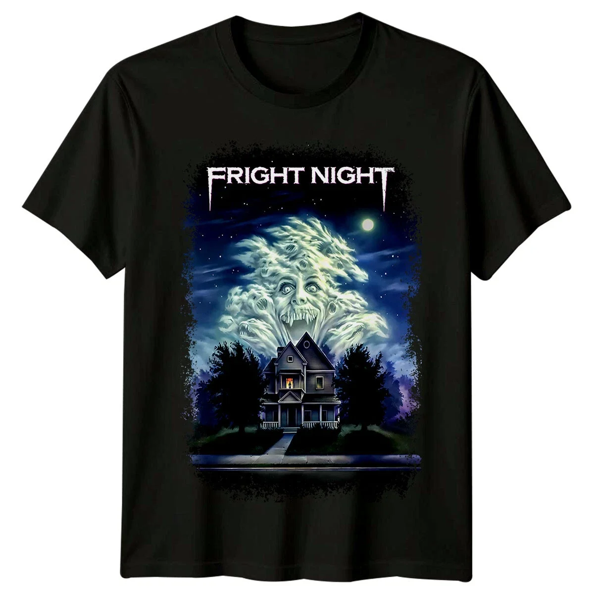 Fright Night (1985) Movie Poster Inspired T-Shirt Retro Tee Unisex