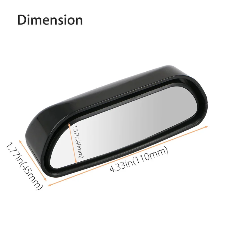 360Degree Stick On Blind Spot Mirror Car Reverse Parking Wide Angle Convex Rear View Mirror Rearview Auxiliary Auto Accessories