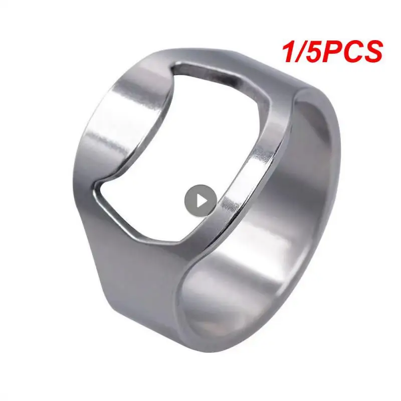 1/5PCS Innovation Titanium Steel Ring Unique Unique Ring Accessories Best Seller Fire Fashion Corkscrew Ring Practical