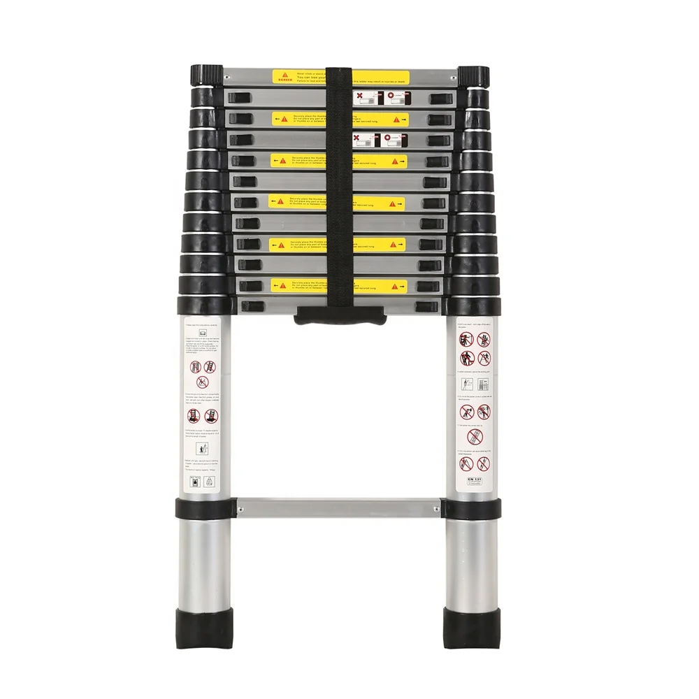 

High Quality 12.5ft/3.8m Aluminum Ladder 13 Steps En131 Certificate Telescopic Ladder