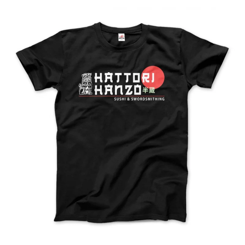 

Hattori Hanzo Graphic Tee Vintage Japan Samurai Sword Kill Bill Movie T Shirt Large size tops Funny Sushi Apparel Memorabilia