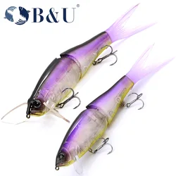 B&U Señuelos Flotantes Multiarticulados 3D para Lubina y Lucio