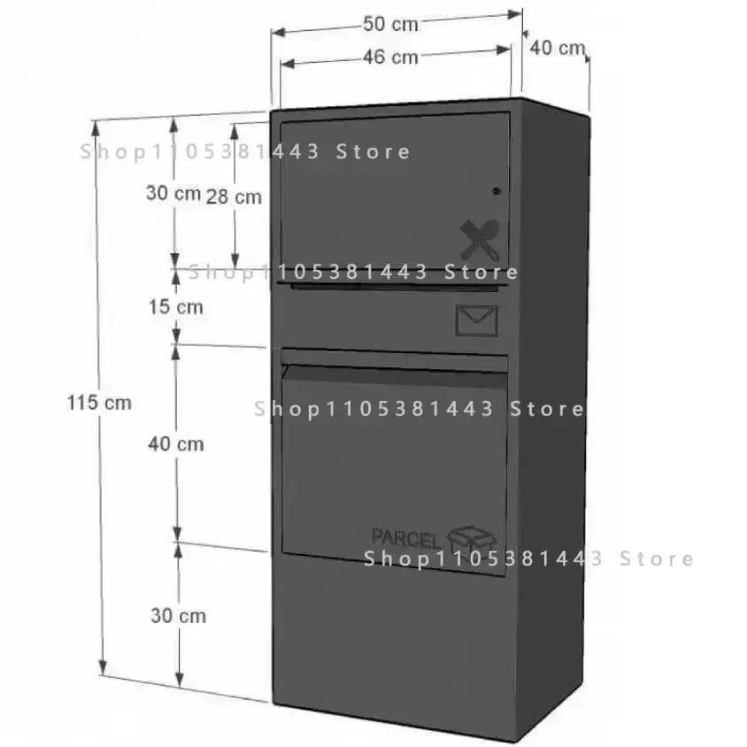Express Self-pickup Cabinet At The Entrance of The Exit Mailbox Anti-theft Express Cabinet Home Office Document Parcel Box