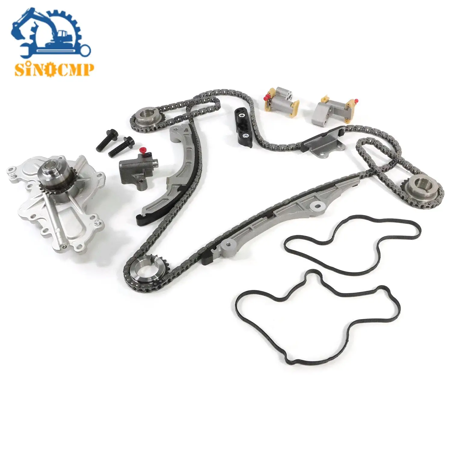 

Комплект цепи ГРМ с водяным насосом 7T4Z-6268-CA 7T4Z-6K254-AA для Ford Mercury Lincoln Mazda 3.7 3.5L DOHC 2007-2010 гг.