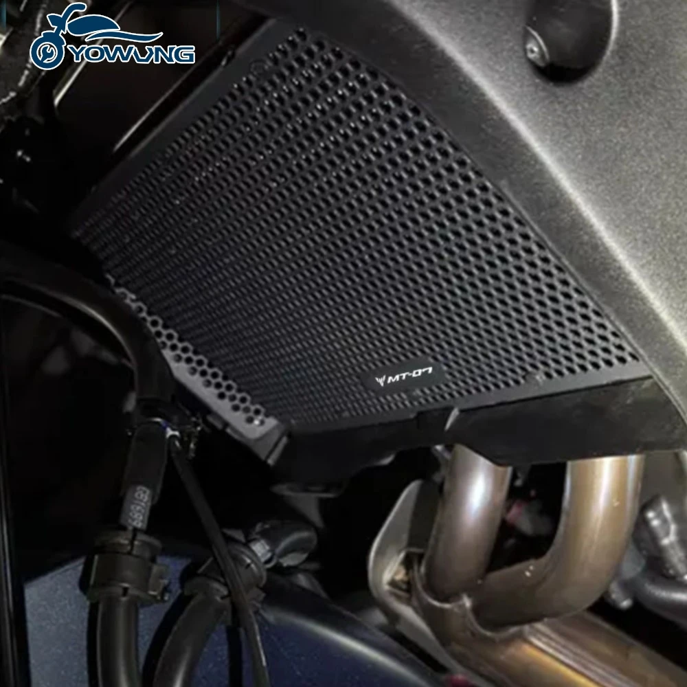 

MT07 2025 Motorcycle Accessories For Yamaha MT-07 MT 07 mt 07 mt07 Radiator Grille Guard Protector Water Tank Cover Protection