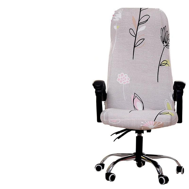 1PC High Elastic Office Chairs Protect Cover Dust-proof Chair Cover High Backrest Computer Rotating Chair Armchair Cover