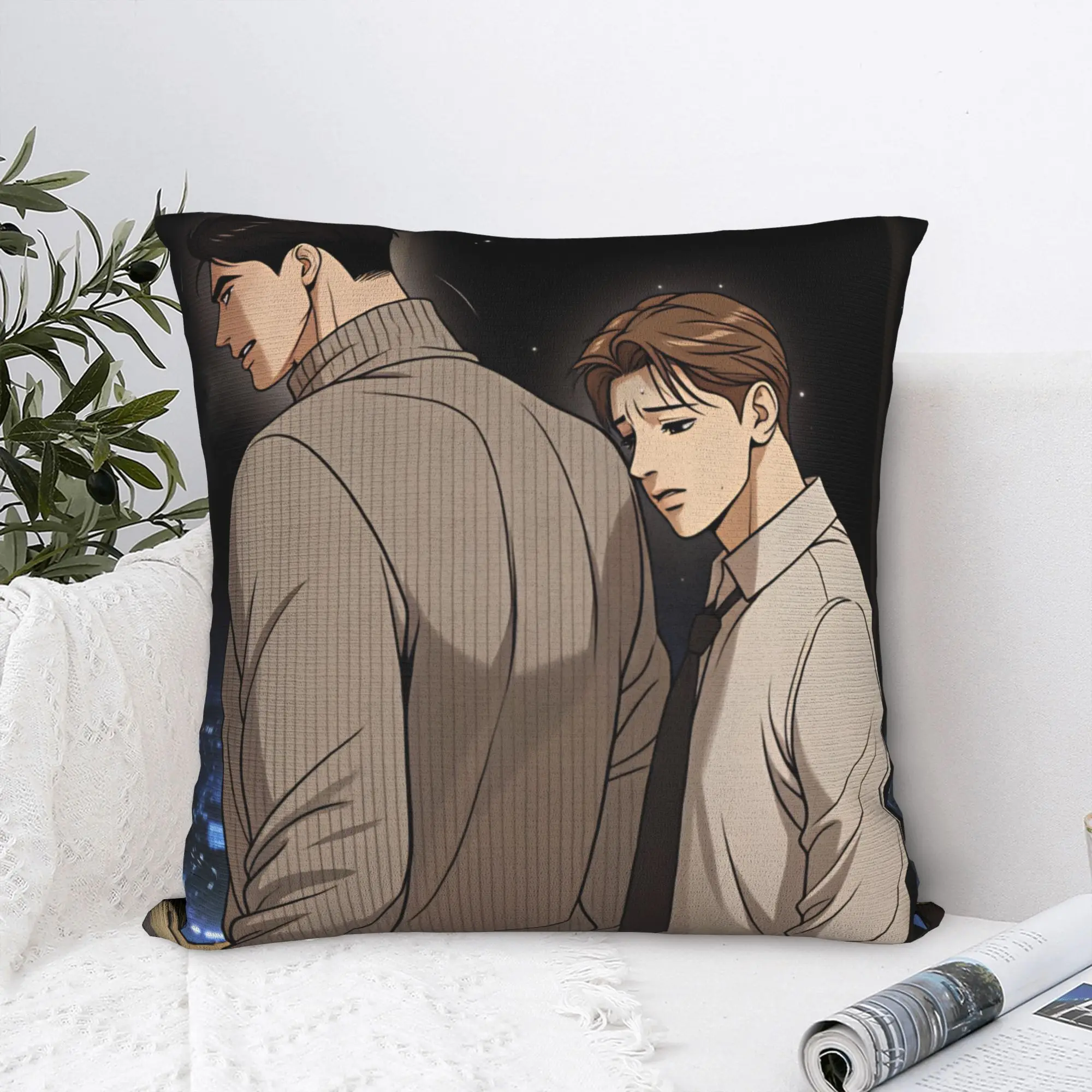 Pillow Case Bl Manhwa Jinx Joo Jaekyung   Square Pillow Cover  Kawaii Cushion Cover Custom Pillowcases For Sofa Car Home Decor