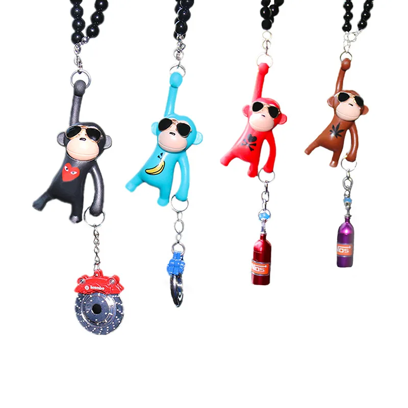 Car Pendant Ornaments Sunglasses Monkey NOS Calipers Hanging Auto Interior Rearview Mirror Funny Ape Popular Accessories Gifts