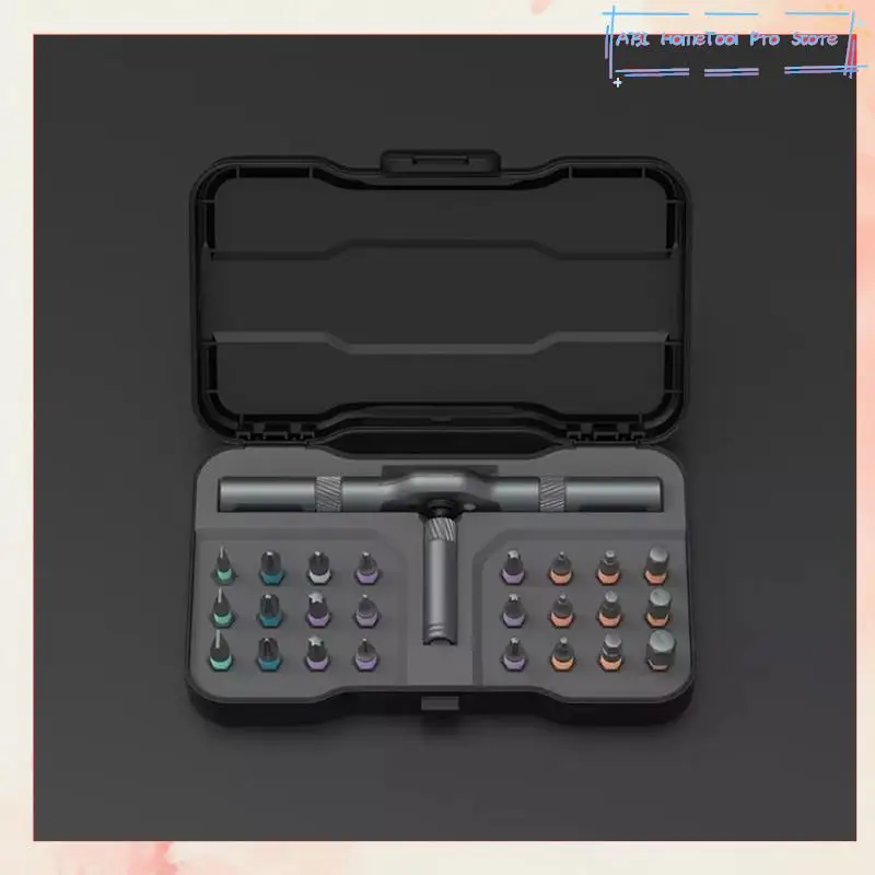 

24 In 1 Rotating Screwdriver Set Multi Bits Magnetic Mini Repair Tool Repair Tool With Detachable Handle-A73I