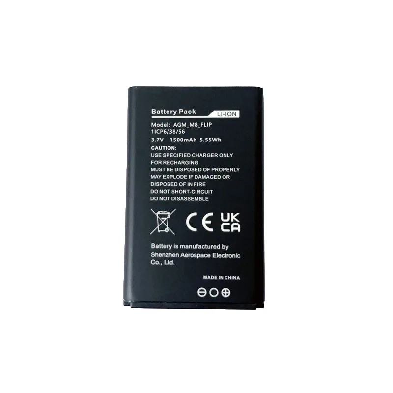 Mobile Phone Battery for AGM M8 Flip,1500mAh New Back up Batteries Replacement For AGM M8 FLIP Original CellPhone li-ion Battery