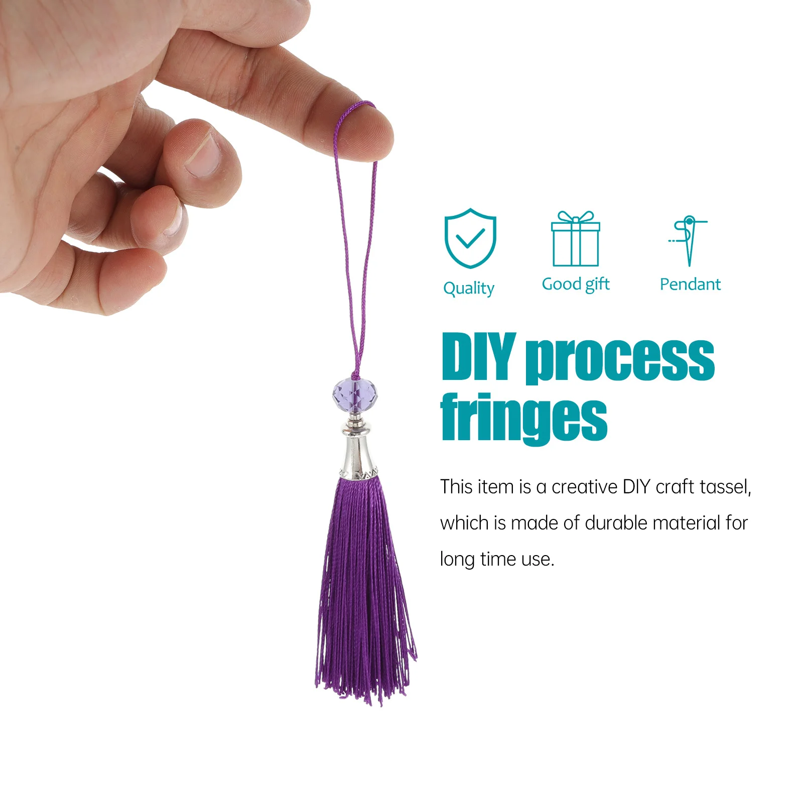 

20pcs Polyester Tassel Accessories Diy Craft Hanging Decorative Bag Pendant Keychain Trinket Ornament For Birthday Christmas