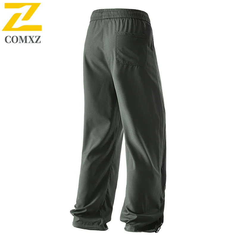 Mens Retro Cargo Pants Autumn Loose Weatherproof Windproof Stain Resistant Hiking Trousers Camping Streetwear Lightweight Pants