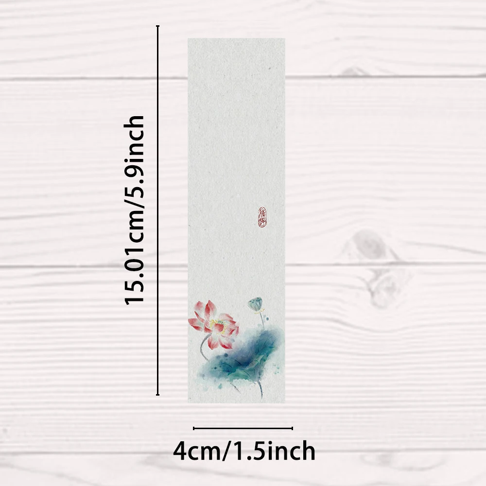 30/60PCS Chinese Style Ink Wash Bookmark Laptop Office Page Creative Reading Book Card Student Waterproof Suitcase Gift