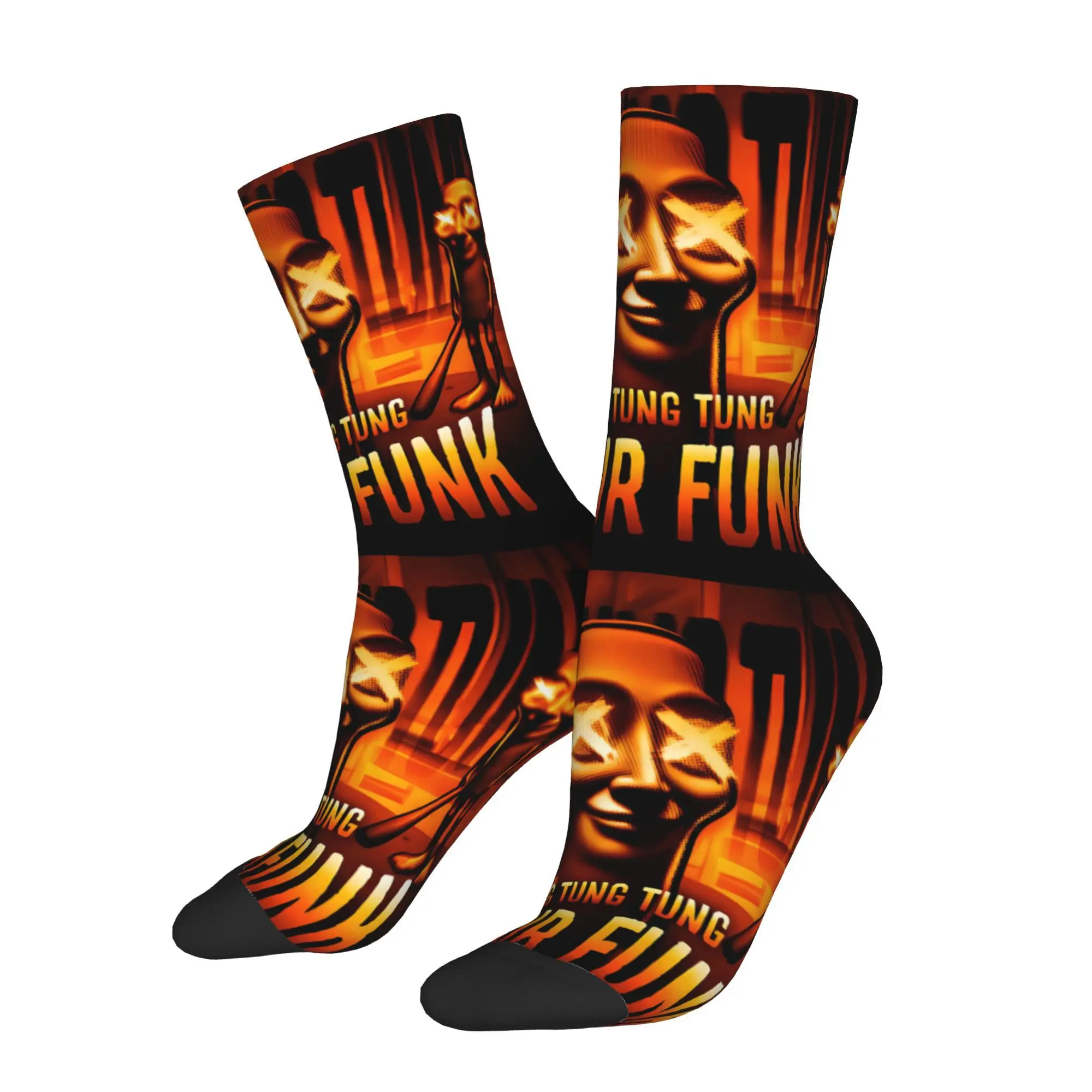 

Brain Rot Tung Tung Tung Sahur Meme Italian Brainrot Sock Printed Man Polyester Fashion