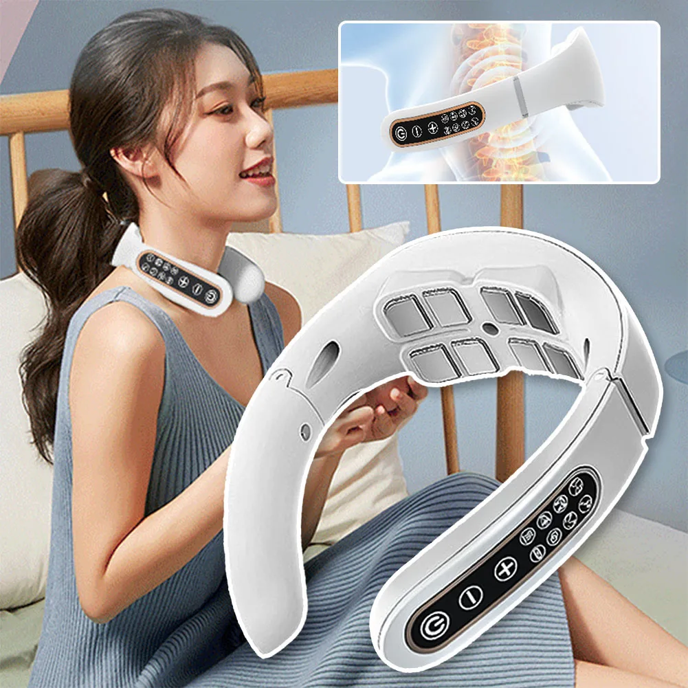 

USB Charging Electric Cervical Massager Sturdy Muscle Pain Relief Massager for Elders/Friend/Adult Gift for Birthday