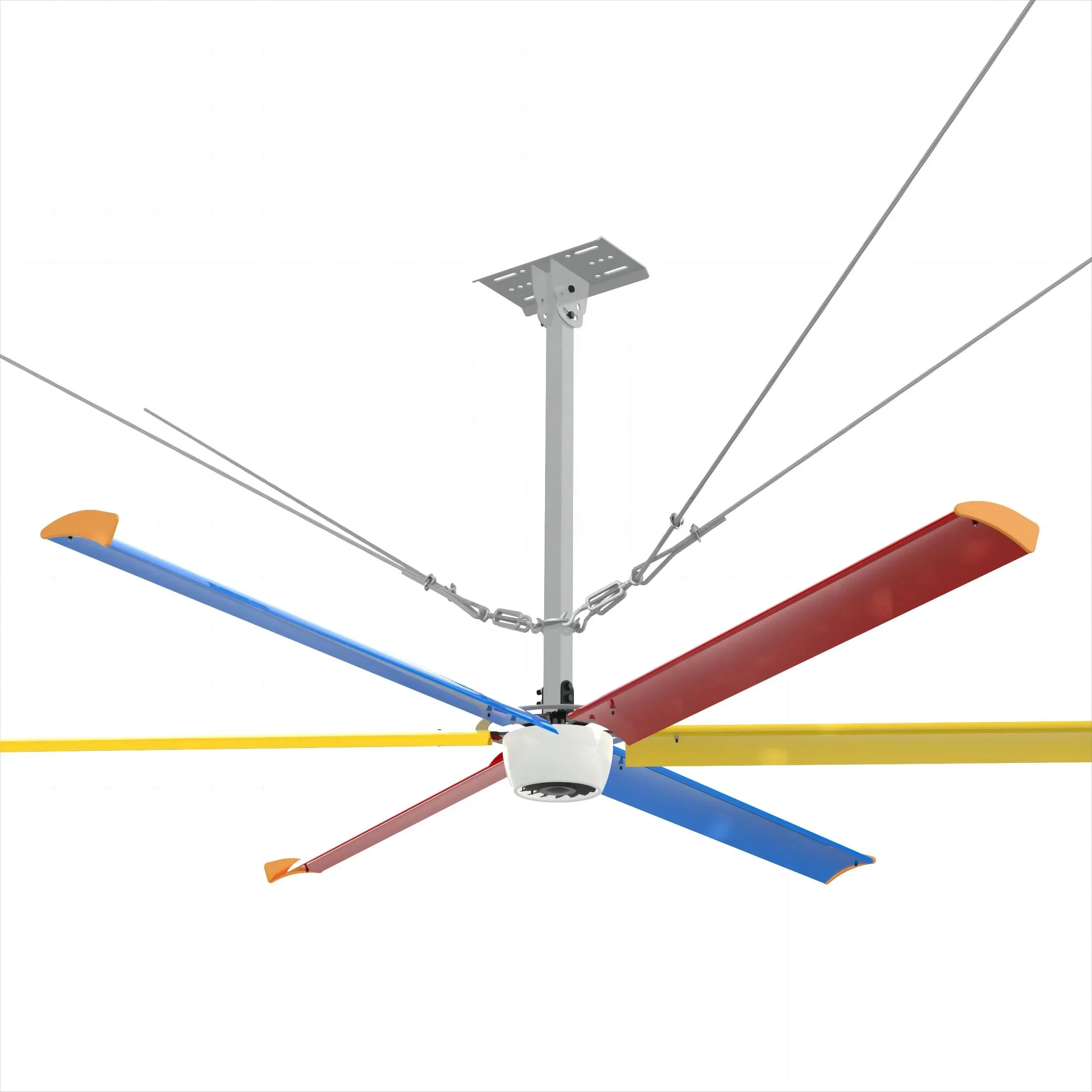 8ft BLDC PMSM Motor Silent Industrial Hvls Big Ceiling Fan