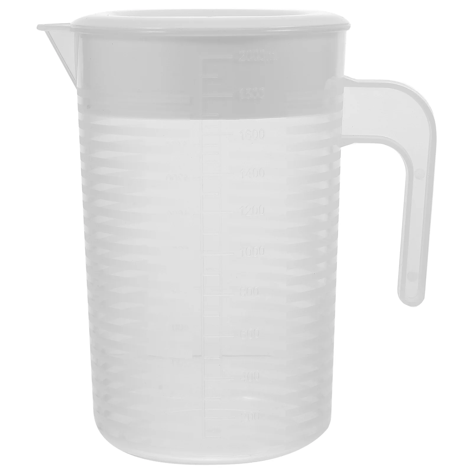 

Large Capacity Cold Water Pitcher High-Grade PP Beverage Container Juice Tea Beer Handle Design Water Jug Scale Party