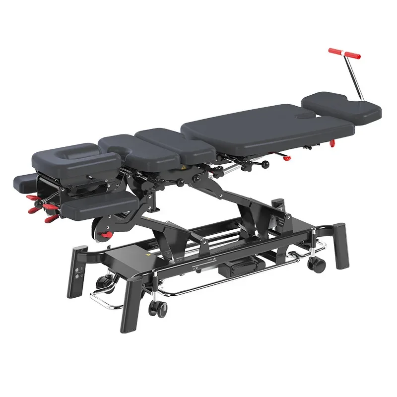 American spine massage traction electric lift massage bed, spine correction manipulation bed