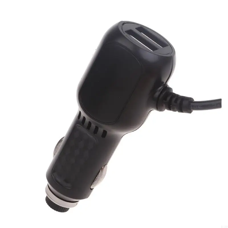 E1PF Super Fast Car 3Port Vehicle Power Charging Cable Cord 2xUSB+1xMini USB
