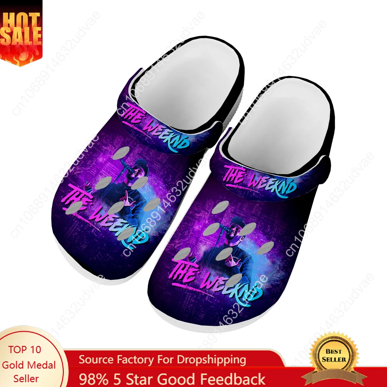 

The Weeknd Water Shoes Mens Womens High Quality Fashion Home Garden Clogs Customizd Sandals Beach Breathable Hole Slippers