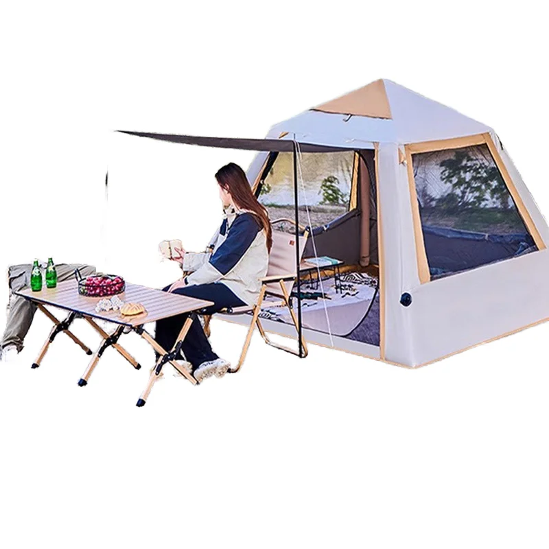 Automatic Inflatable Tent Outdoor Camping Portable Foldable Integrated Air Column Thickened Rainproof Sunproof Oxford
