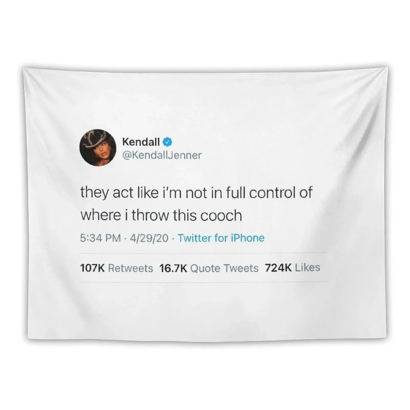 Kendall They act like I’m not in full control of where i throw this tweet Tapestry Anime Decor Room Decore Aesthetic Tapestry