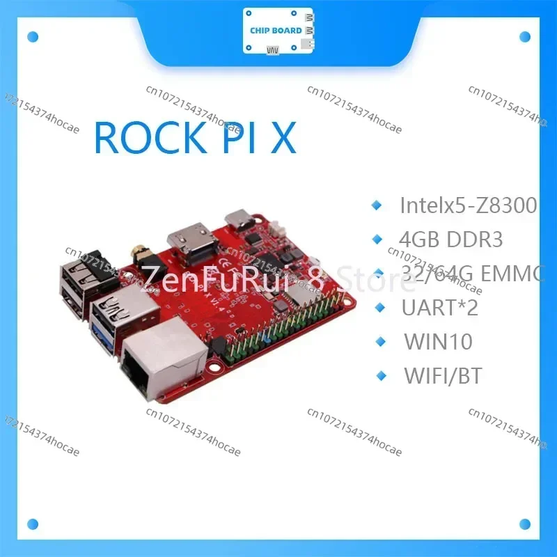 

New ROCK PI X B MODELB Win10 Atom x5-Z8300 x5-Z8350 board