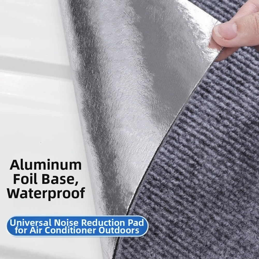 Waterproof Air Conditioner Cover Rainproof Weatherproof Outdoor Unit Silencing Pad Removable Self-Adhesive Dust-proof Cover