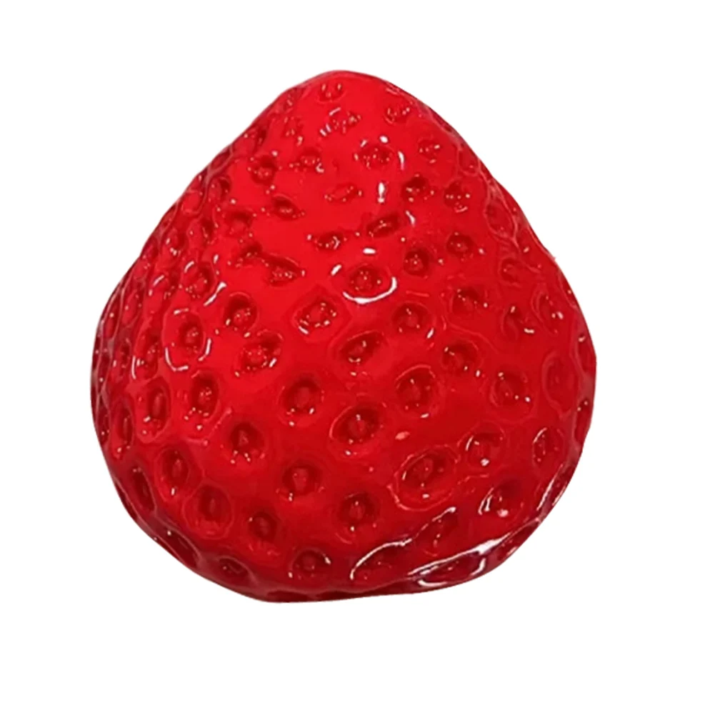 Kawaii Squishies PVC Toy Slow Rebound Big Strawberry Taba Squishies Toy Reusable Strawberry Sensory Toy for Stress Relief