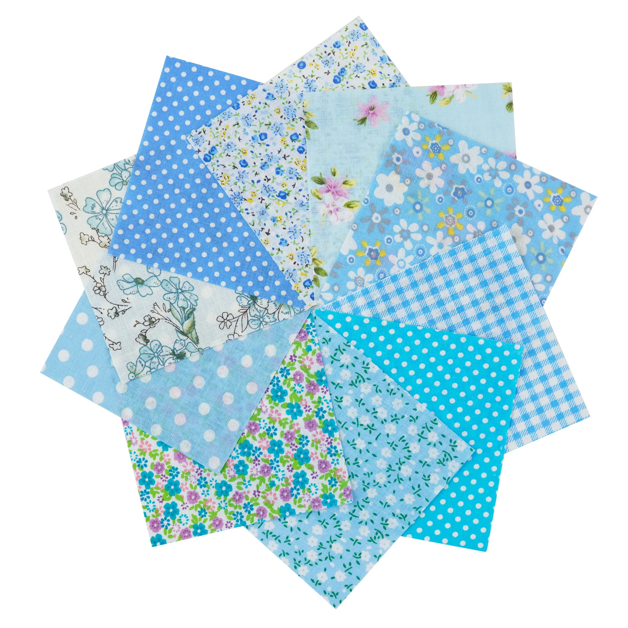 100PCS 25x25cm/10x10cm Quadrate Baumwolle Handwerk Floral Stoff Tücher für DIY Bündel Patchwork Quilten Nähen Scrapbooking Artcraft – Detail 4