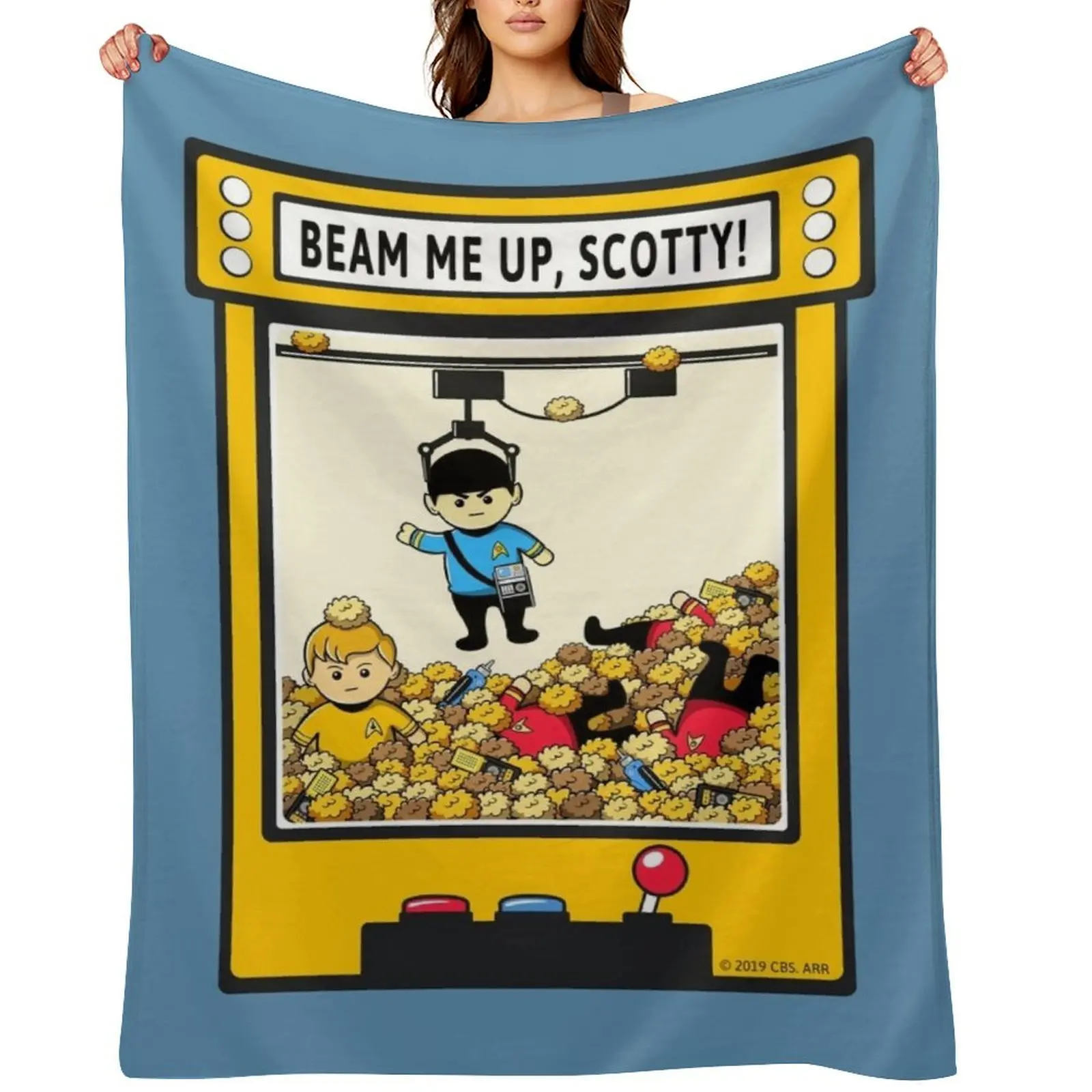 

Beam me up, Scotty Throw Blanket Sofa Extra Large Throw Hair wednesday Blankets