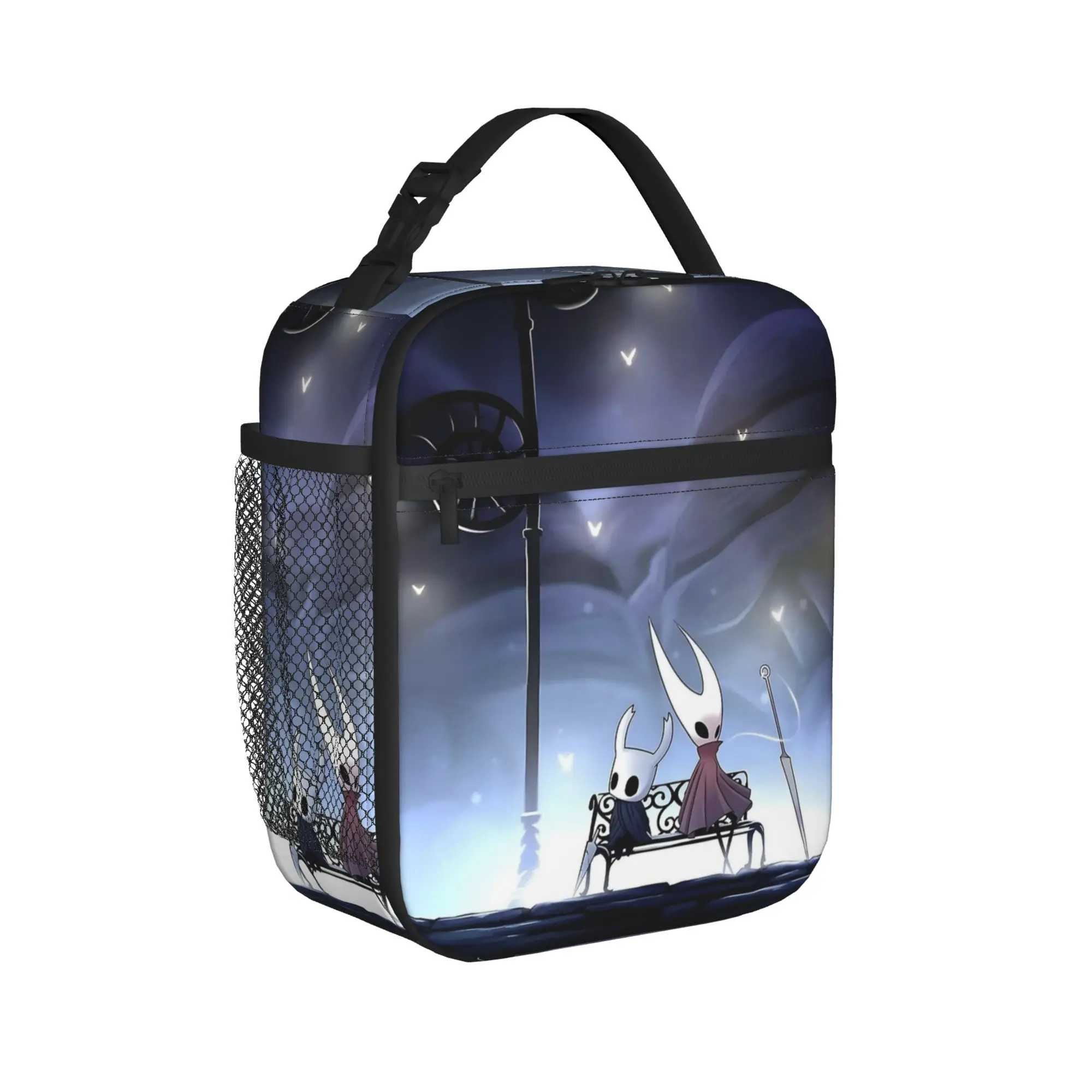 Hollow Knight Silksong & Hornet Insulated Lunch Bags Cooler Bag Reusable,Meal Container  Portable Lunch Box Tote Food Handbags