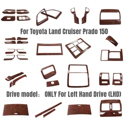 For Toyota Land Cruiser Prado 150 LC150 FJ150 2010 2011-2017 Interior ABS Wood grain Moulding Trim Car Styling Prado Accessories