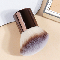 MAANGE Mini Short Blush Makeup Brush Angled Foundation Brush  for Liquid Cream Powder Portable Cosmetics Makeup Tools Travel