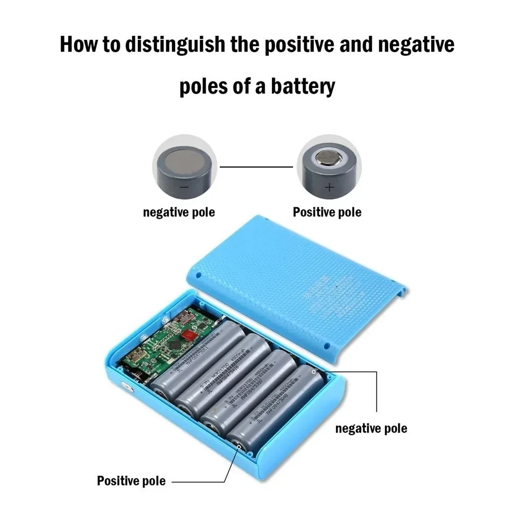 Plastic Power Bank Case 22.5W Fast Charging QC3.0 Fast Charging Battery Power Bank Solderless Design